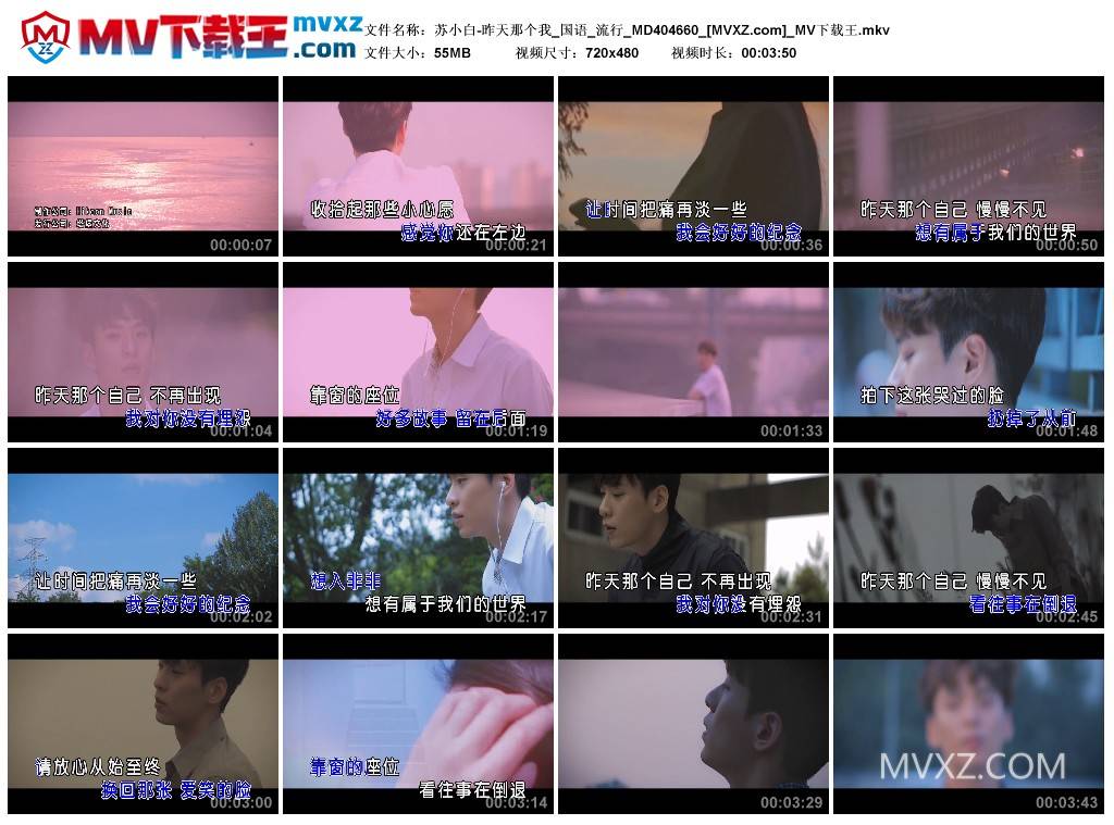 苏小白-昨天那个我_国语_流行_MD404660